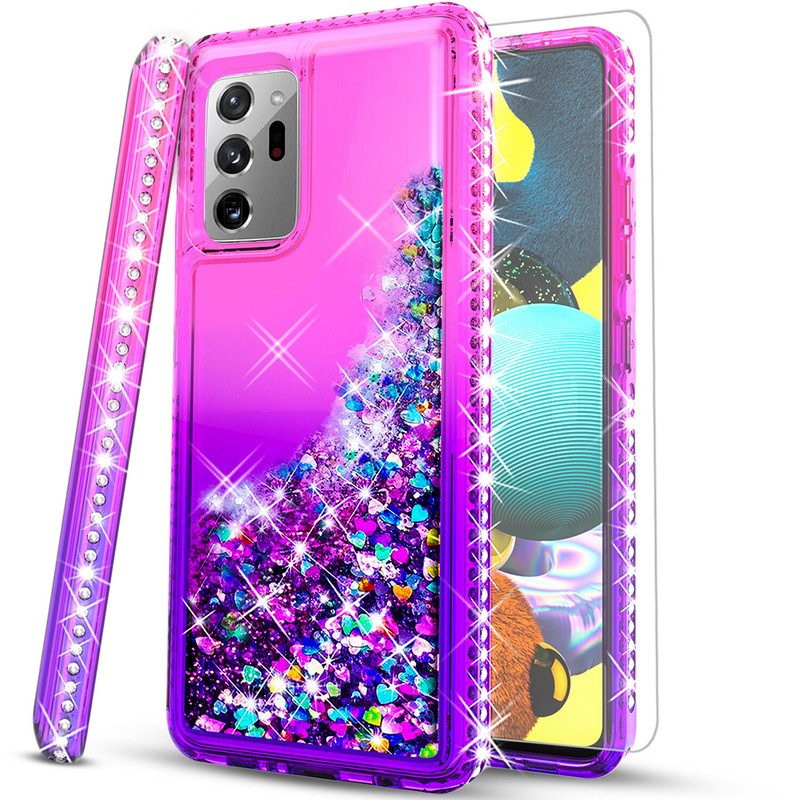 For Samsung Galaxy Note 20 Ultra Case Phone Cover Liquid Bling Glitter Diamond gallery