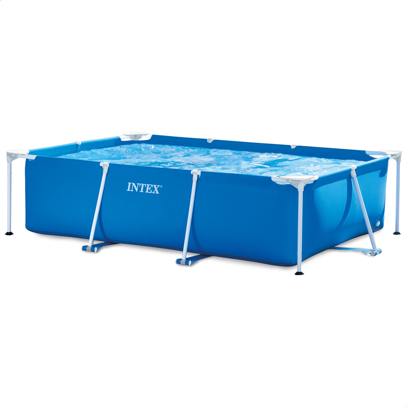 Intex Rectangular Frame Above Ground Outdoor Backyard Swimming Pool gallery
