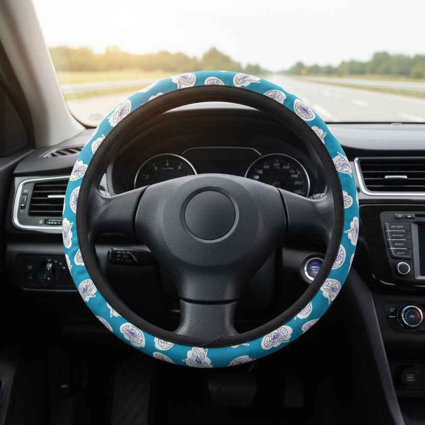 Neuro Brain Pattern Steering Wheel Cover | Soft Grip, Bold Drive Upgrade gallery