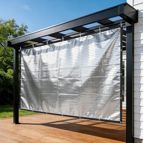 85% Aluminet Shade Cloth Reflective Tarp 10x20 FT Silver 10x20FT 85% Shading gallery