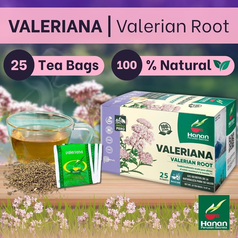 Valerian Root Tea for Better Sleep - 100% Pure Te de Valeriana Herbal Tea -Peru gallery