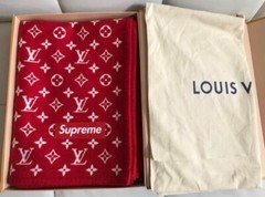 Louis Vuitton × Supreme Blanket Wool Cashmere MP1884 W55.1″xH70.1″ New No Tags