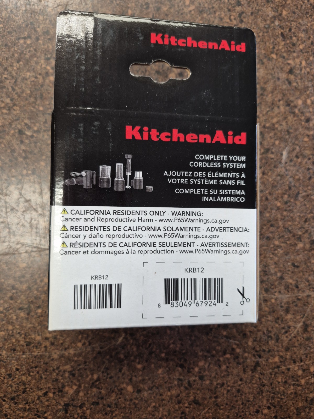 KitchenAid Go Cordless System Lithium Ion Battery 12V NEW Sealed Box H2 gallery