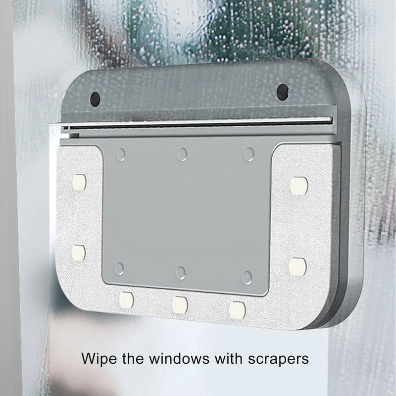 Double Sided Magnetic Window Cleaner Glass Wiper Cleaning for 3 to 10mm Glasses gallery
