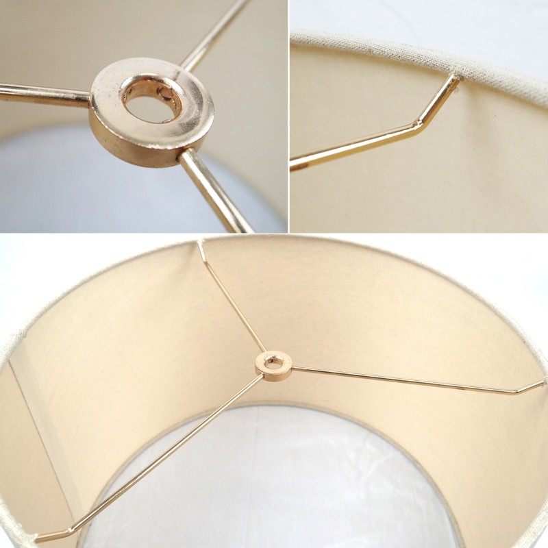Mestar Decor Oatmeal Fabric Hardback Drum Lampshade (Spider Fitter) gallery