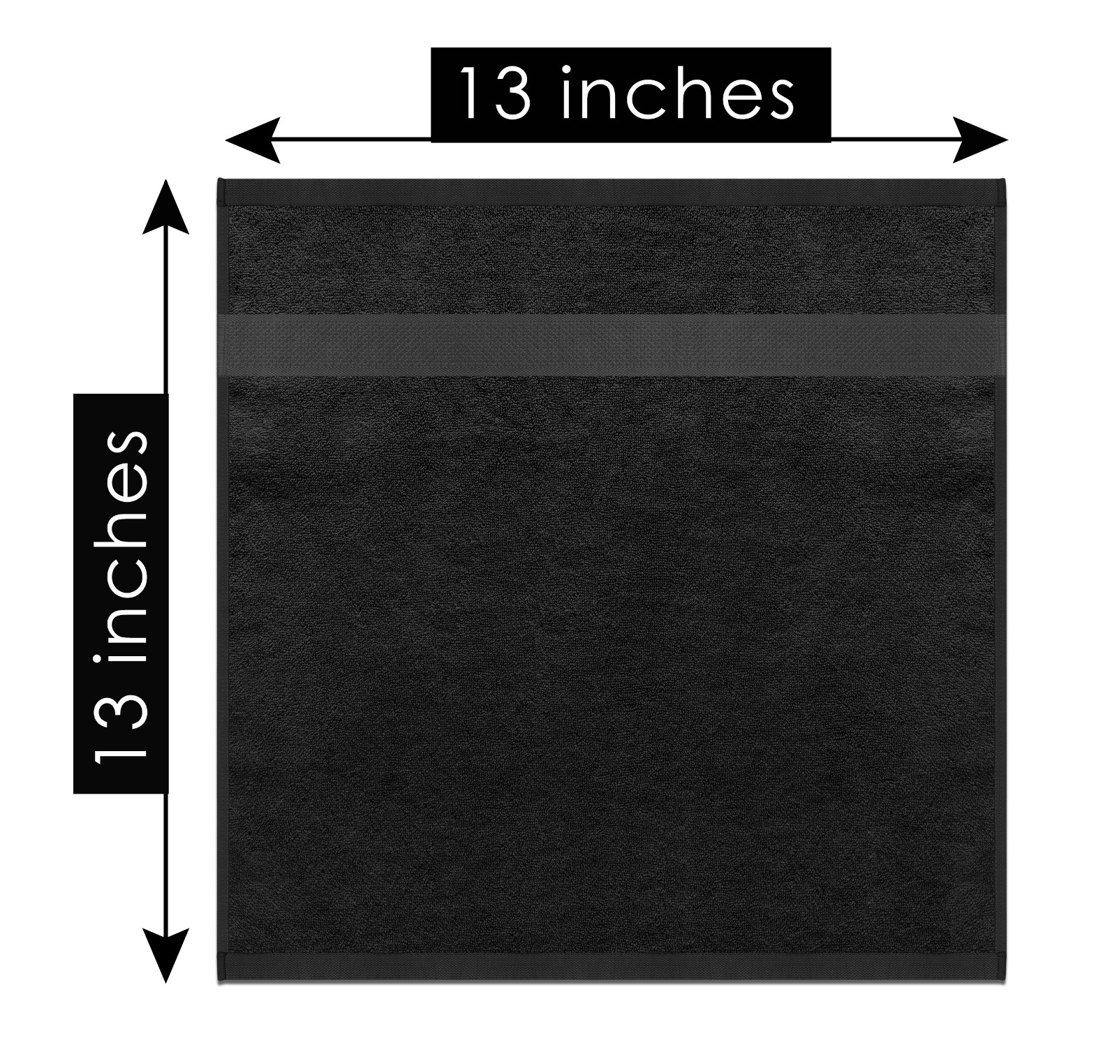 8 PCS DEEP BLACK TOWELS SET SOFT FLUFFY ABSORBENT 100% COTTON GREATWESTERNTEX gallery