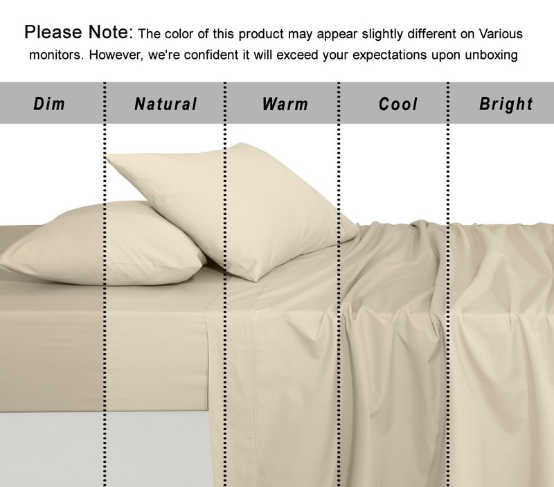 100% Cotton Organic Percale Sheets Queen Size – Crisp Cooling Bed Sheets for ... gallery
