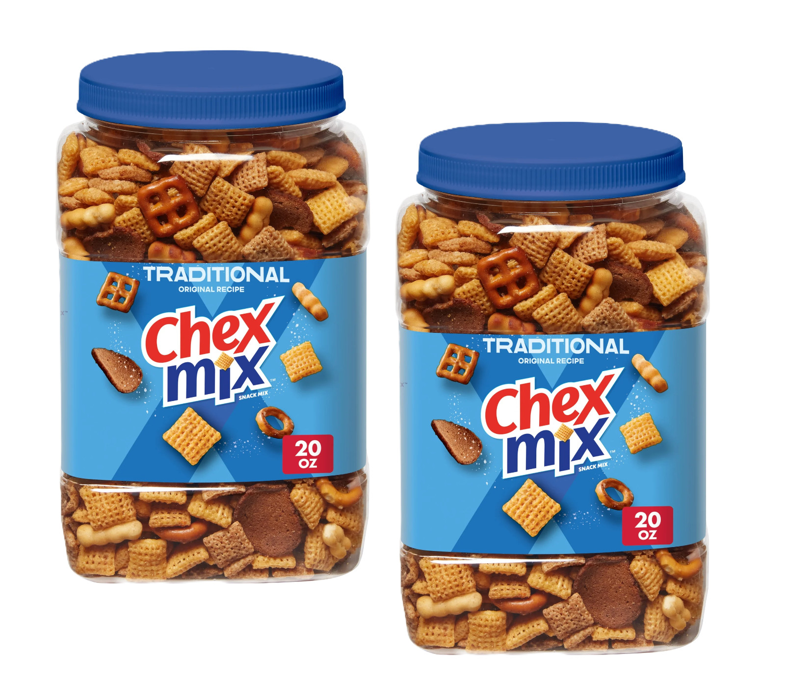 (2 Pack) Chex Mix Traditional Snack Mix, Salty Snacks Tub, 20 oz New gallery