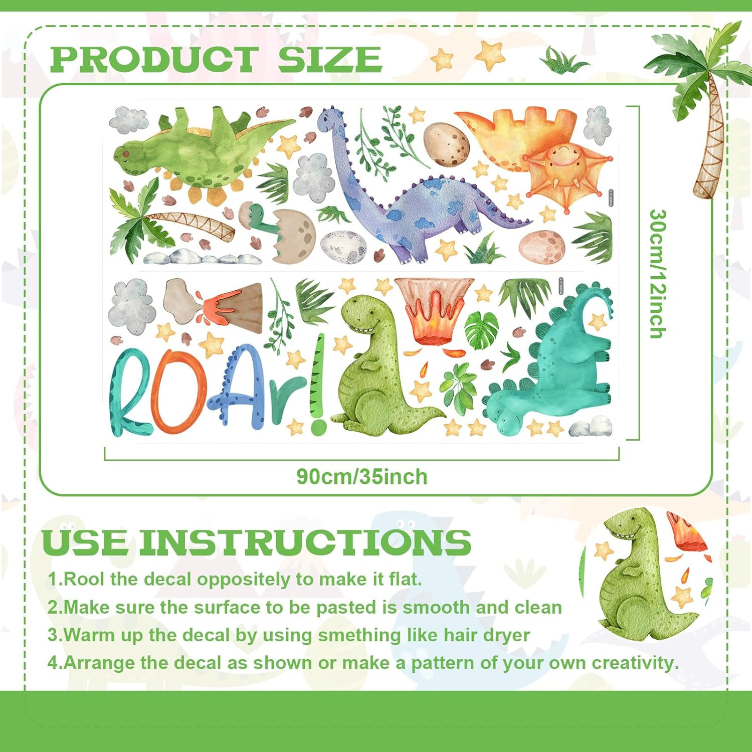 Dinosaur Wall Decals Tree Dino Wall Stickers Large Boho Wall Decals Home Deco... gallery