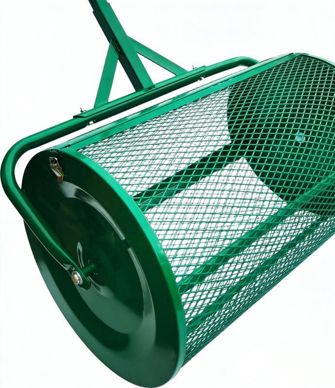 24 Inch Compost Spreader Roller for Peat Moss, Top Soil, Sand, Manure & Mulch gallery