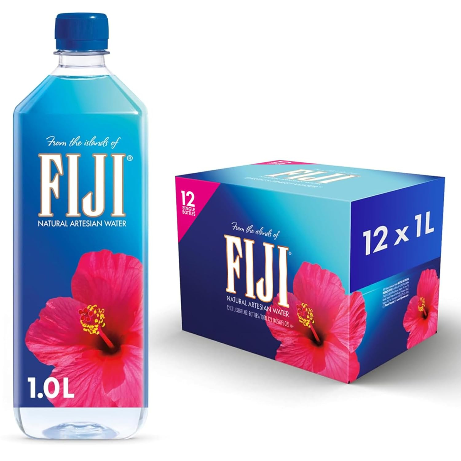 Natural Artesian Bottled Water, 1 Liter / 33.8 Fl Oz (Pack of 12) gallery
