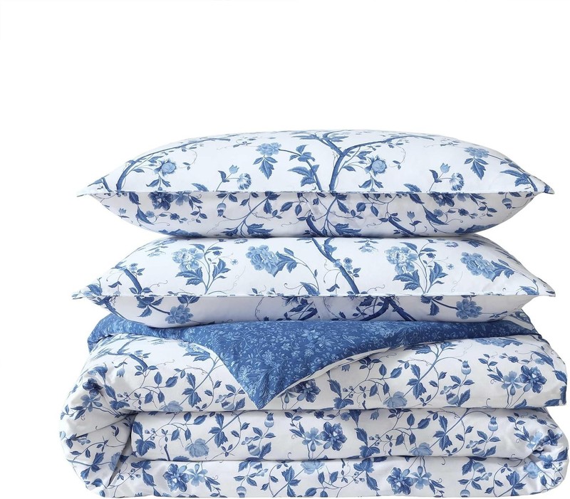 Queen Comforter Set, Soft & Reversible Cotton Bedding, Medium Weight for Rou... gallery