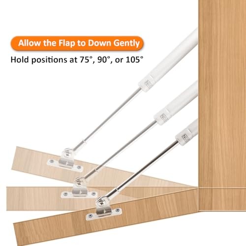 2 Pack 150N/33LBS Drop Down Gas Struts for Downward Flap Lid Slowly Down, gallery