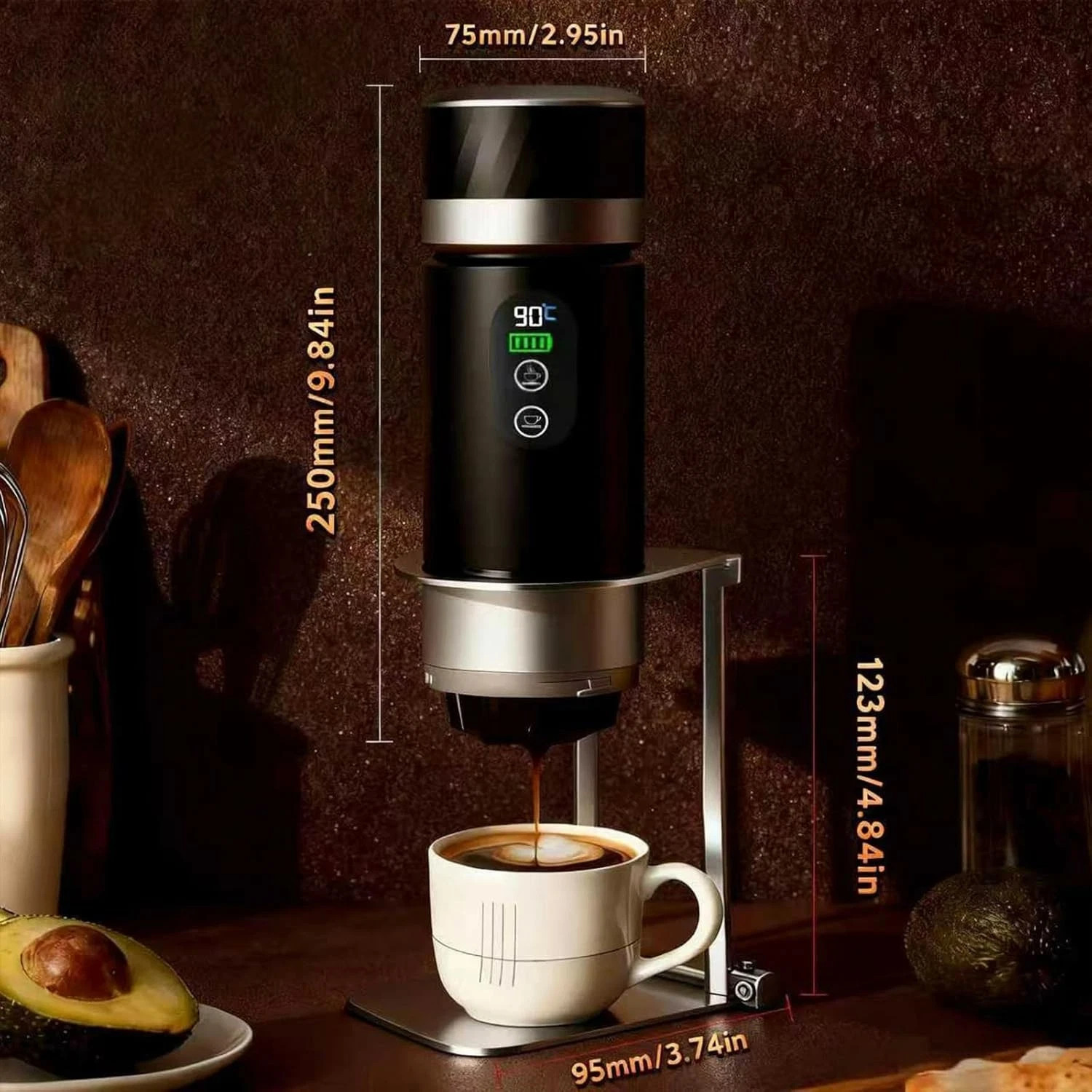Portable Coffee Maker with 7500mAh Battery - Ideal for Travel & Camping gallery
