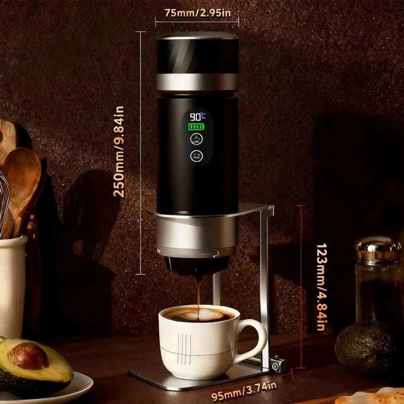 Portable Coffee Maker with 7500mAh Battery - Ideal for Travel & Camping gallery