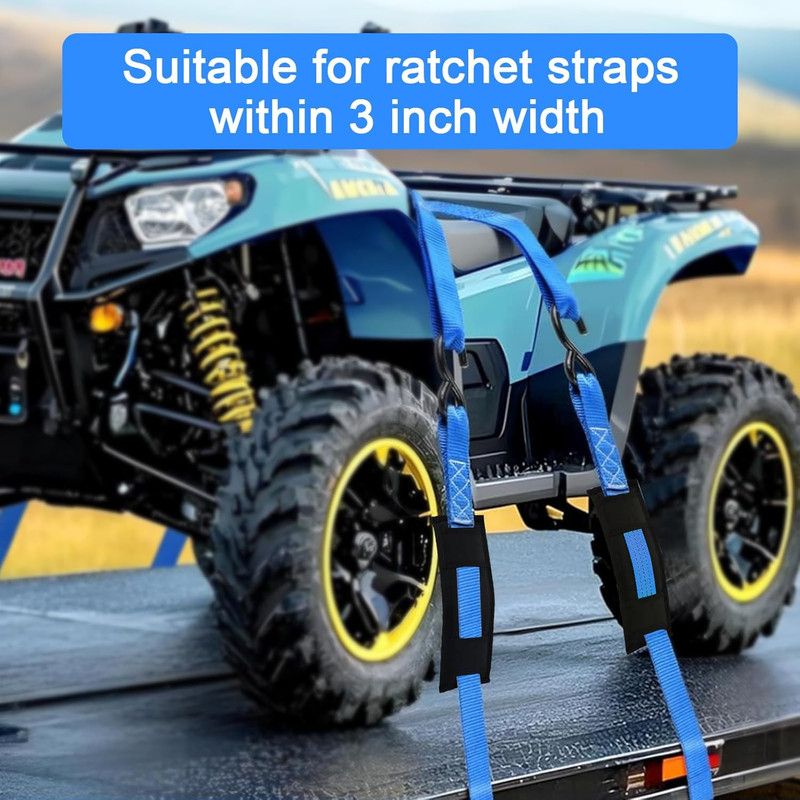 2 PCS Universal Tie Down Strap Protector Sleeve,Protective Sleeves for Ratche... gallery
