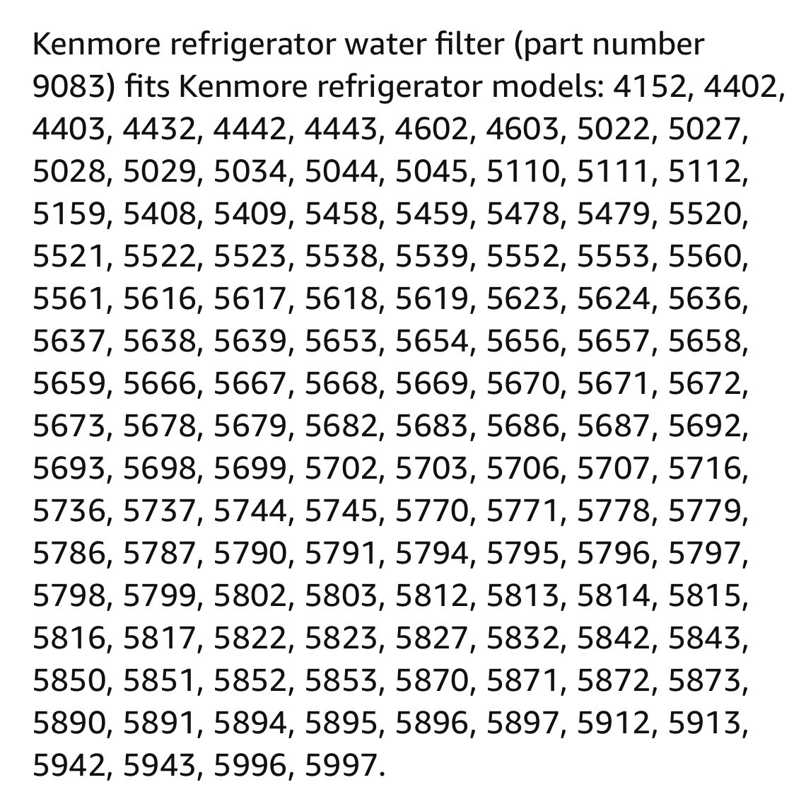 2 Pack 4609083 9083 Replacement Refrigerator Water Filter Fit Kenmore New gallery