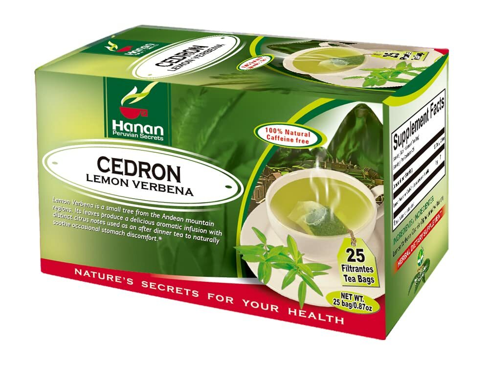 Hanan Peruvian Secrets Lemon Verbena Tea (Cedron) |1 Pack of 25 Teabags | gallery