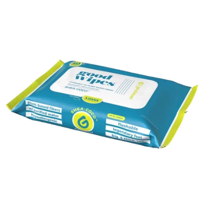 Goodwipes Flushable & Biodegradable Wipes with Botanicals, Shea Coco,3 Packs NEW gallery
