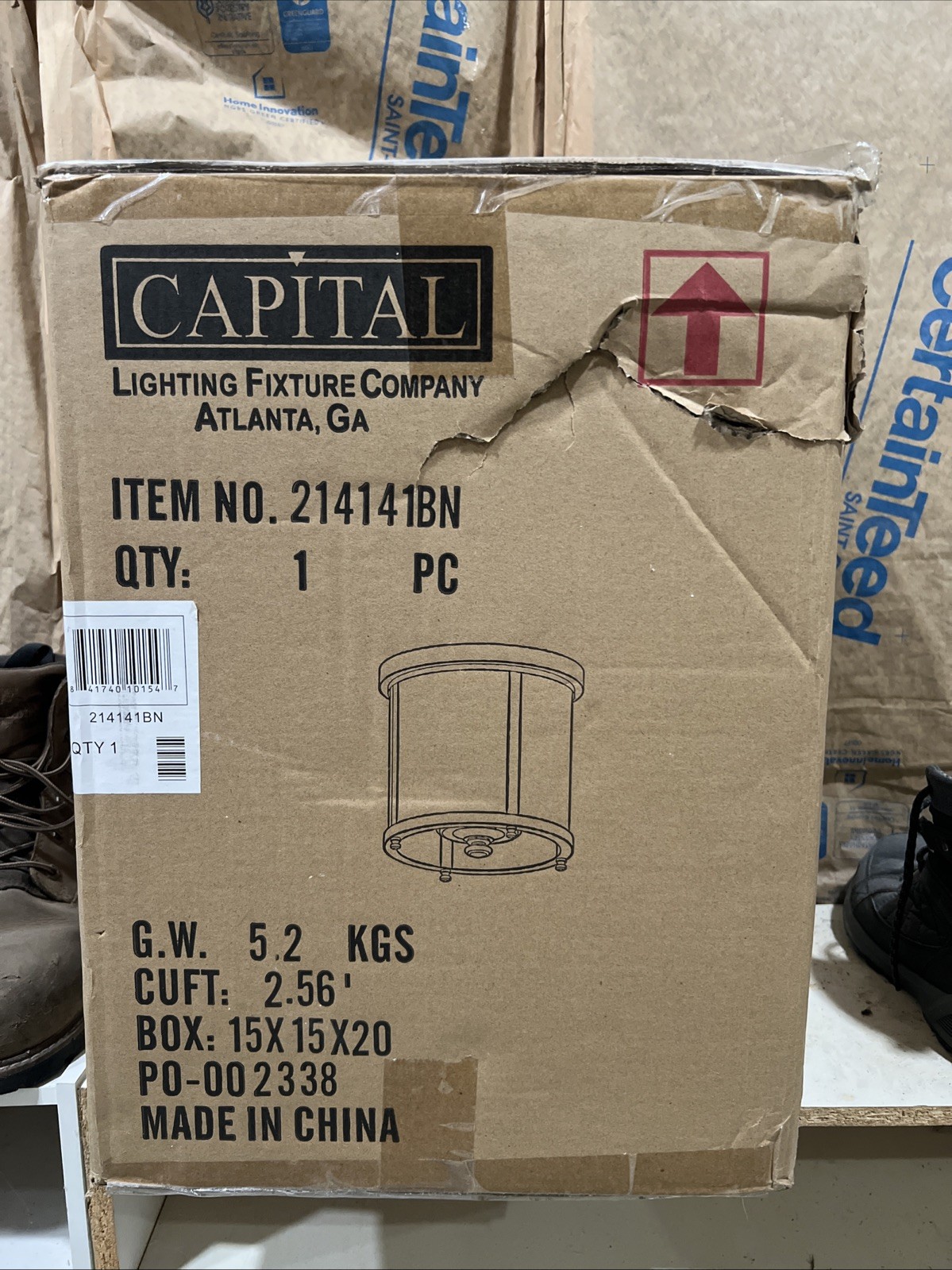 Capital Lighting Flush Mount Ceiling Light 214141BN gallery