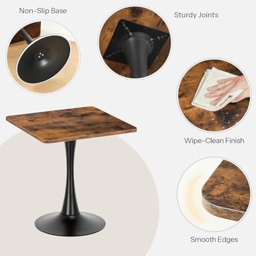 Dining Table, Square Dining Table for 2, 27.6" Dining Room Table for Small gallery