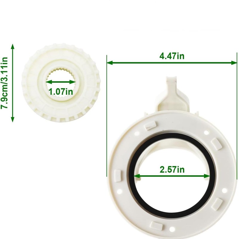 Washer Clutch Gear Coupling Set DC97-18439A Fits Samsung Washer WA54M8750AV/A4 gallery