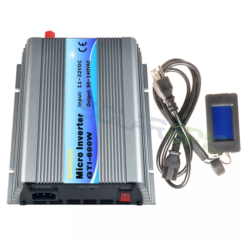Solarepic Grid Tie Inverter+LCD Display Meter Pure Sine Wave Inverter Power MPPT gallery