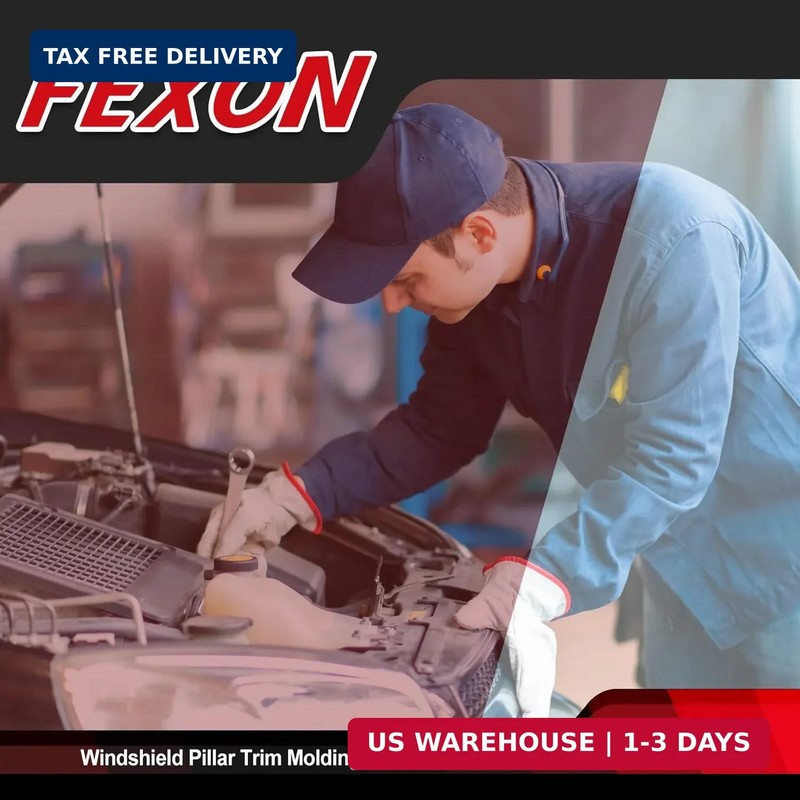 FEXON Front Driver Side Windshield Outer & Inner A Pillar Trim Molding Kit Compa gallery