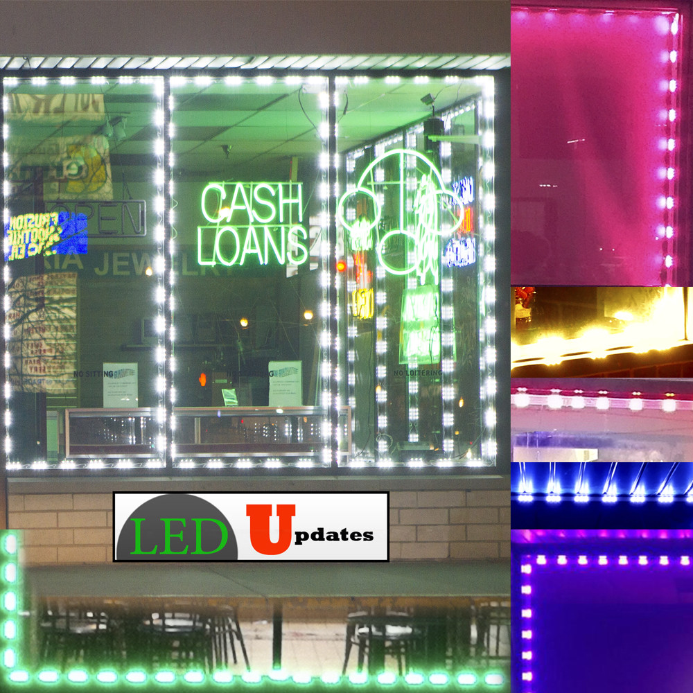 LEDupdates Brightest Store front LED Window Light module with UL power supply