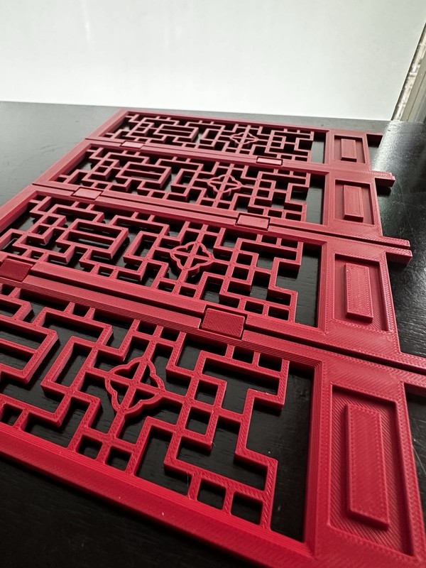 1:6 Scale Miniature Folding Screen – Chinese-Style Dollhouse Decor Room Divider gallery