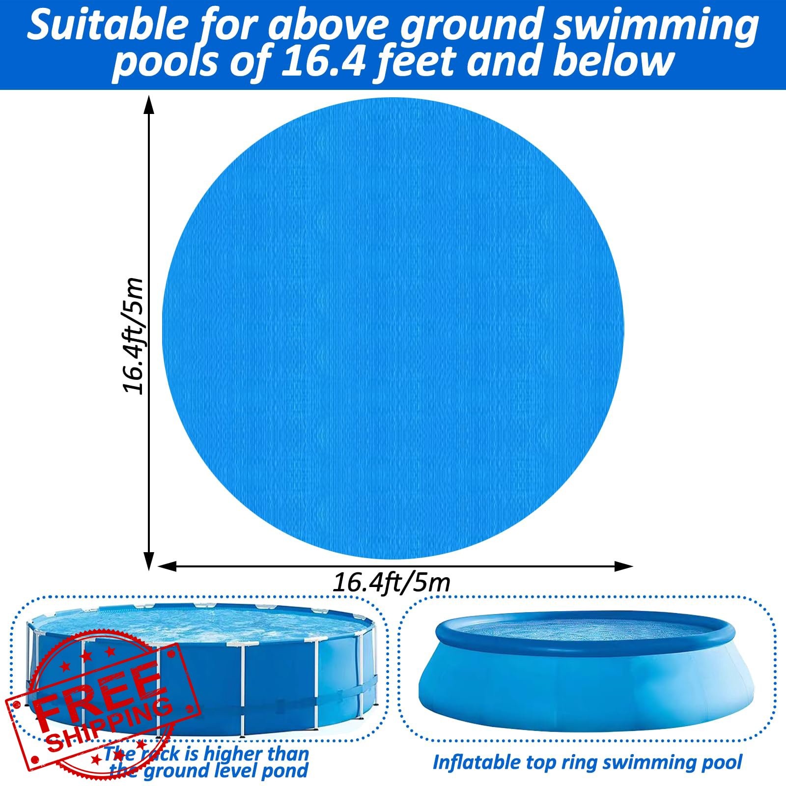 YEXEXINM 16.4FT Round Pool Ground Cloth gallery