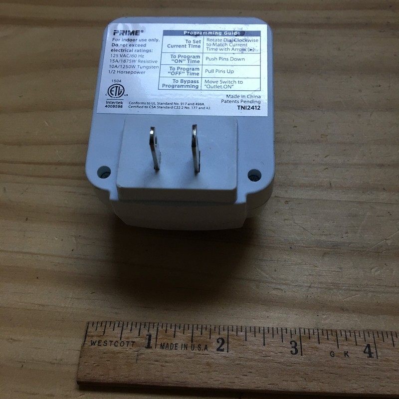 PRIME 24 Hour Programming Timer For indoor use only #TNI2412 gallery