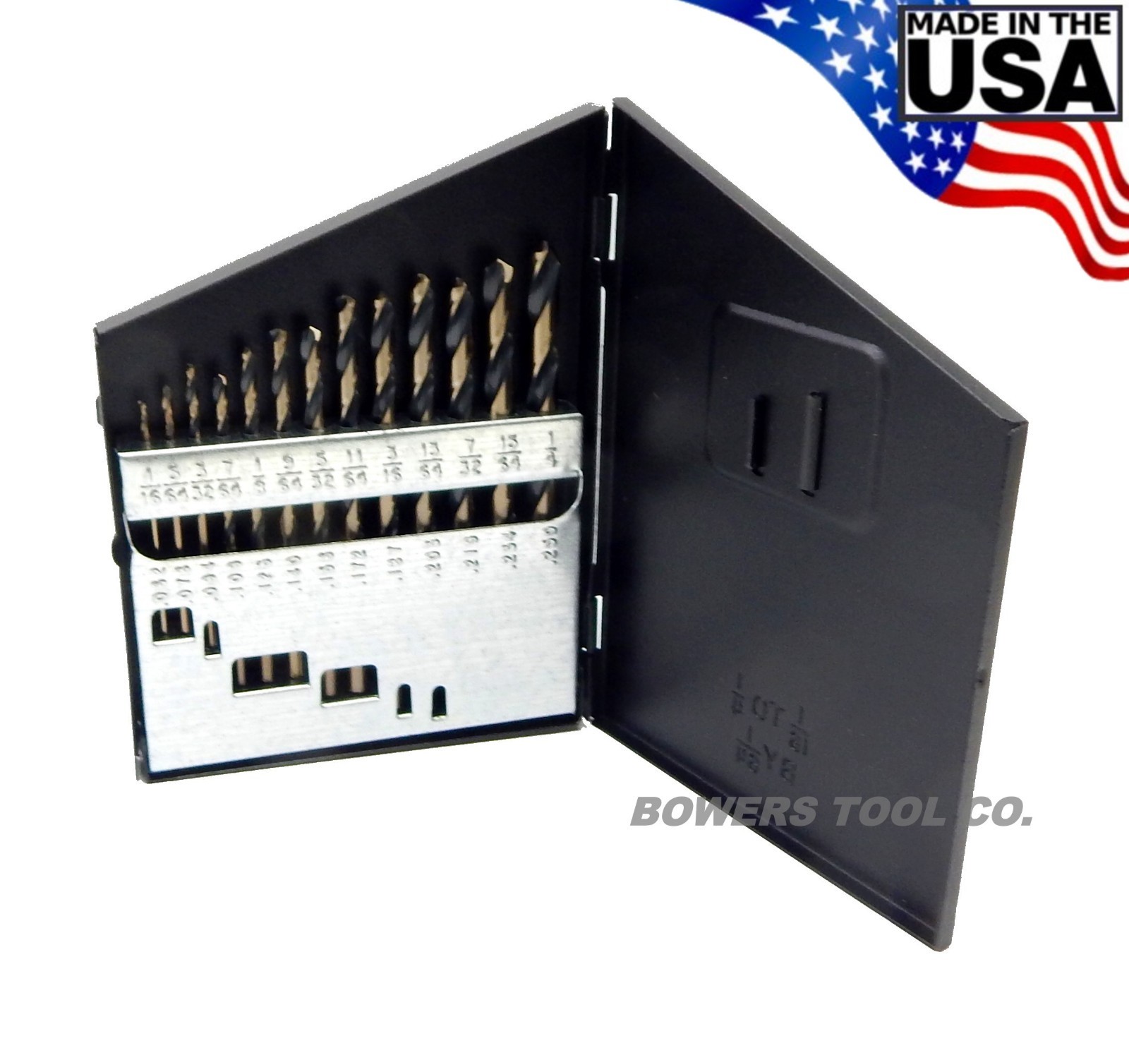 Norseman 13pc Drill Bit Set Jobber Length HI-Molybdenum M7 1/16-1/4 USA SP-13 gallery