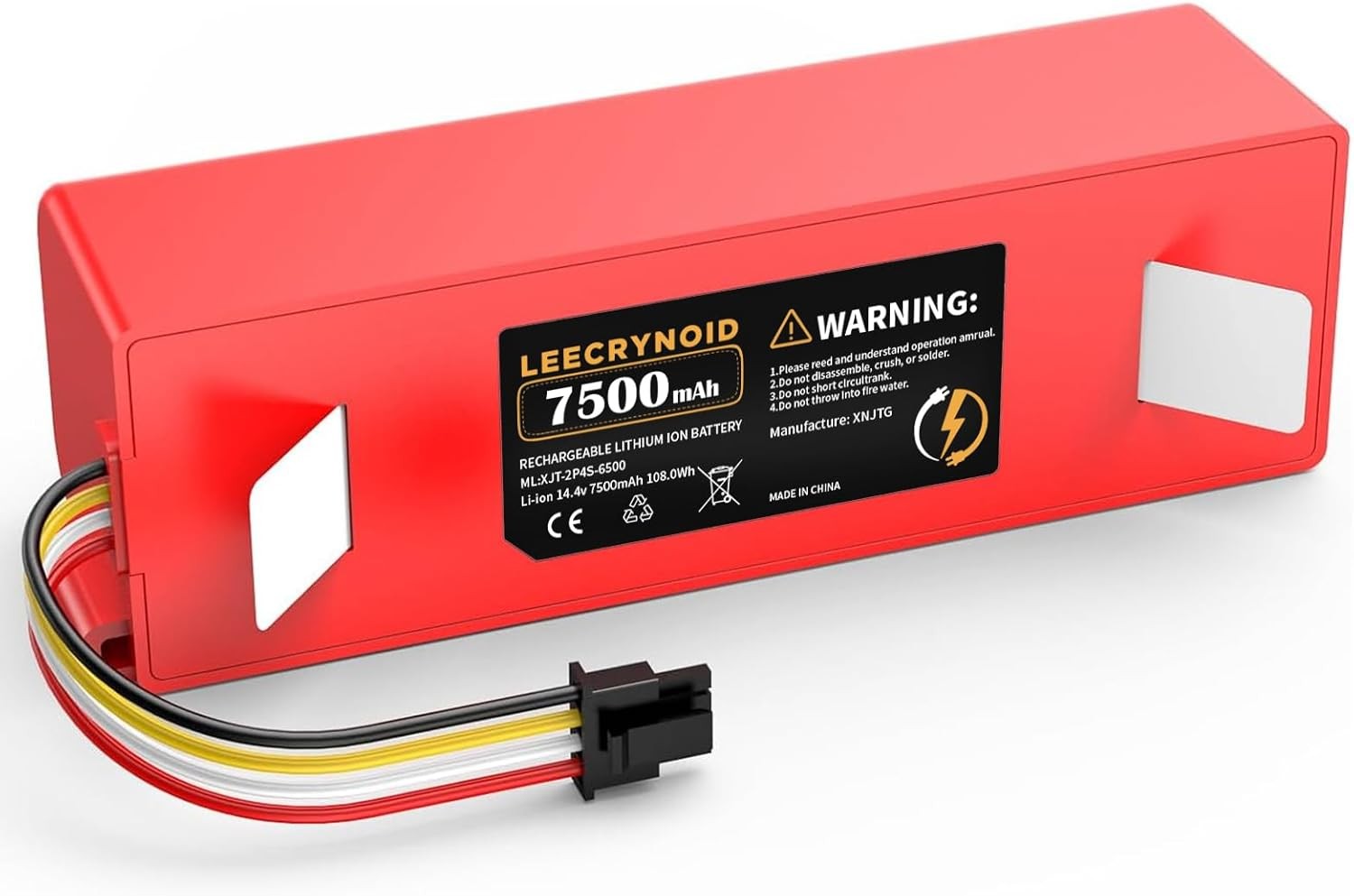 Upgraded 7500mAh 14.4V Replacement Battery for Roborock S4 S5 S6 S7 Q7 Max S50 gallery