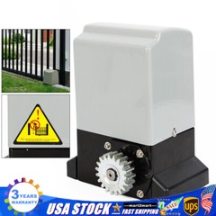 Electric Automatic Sliding Gate Opener 1400Lbs Motor Remote Kit 220V 370W New