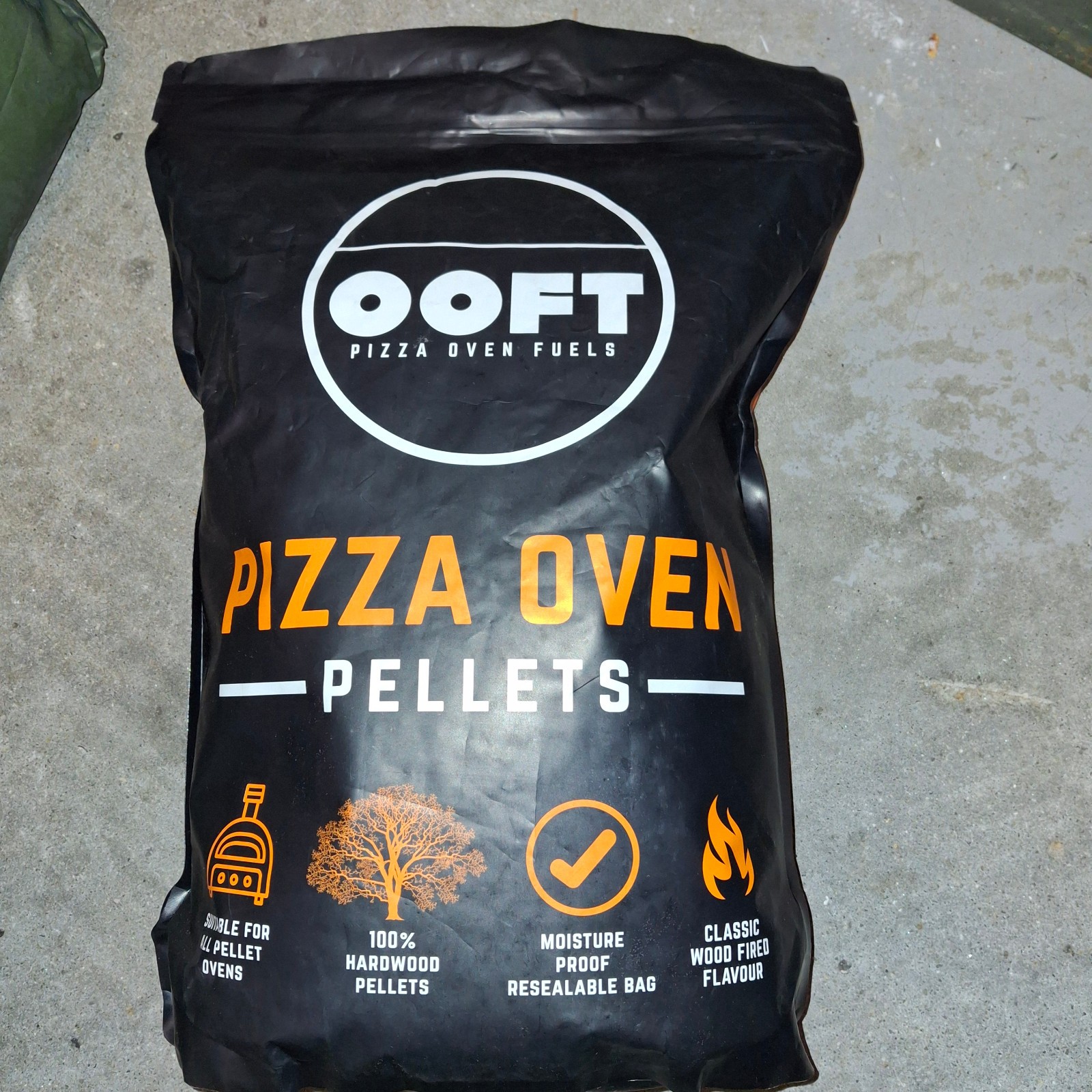 OOFT 100% Hardwood Pizza Oven Pellets Moisture Proof Resealable Bag 8 pounds lbs gallery