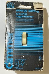 Vtg 1985 GE Toggle Dimmer Switch Single Pole DIT 261E5 NOS