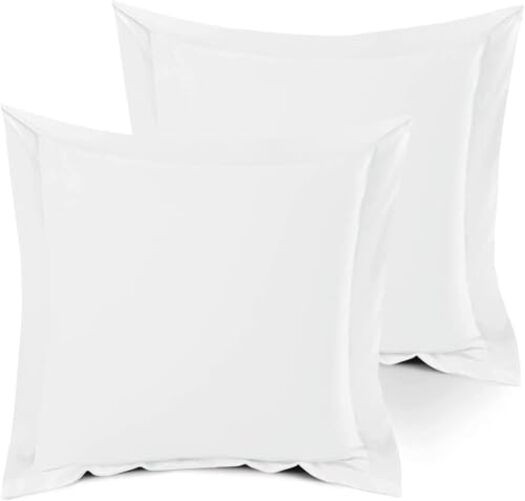 Precious Star Linen Pillow Shams Set of 2 White 26" x 26" (Pack of 2) 02-white gallery