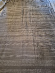 COMMON THREAD Gray Polyester/Cotton Shower Curtain
