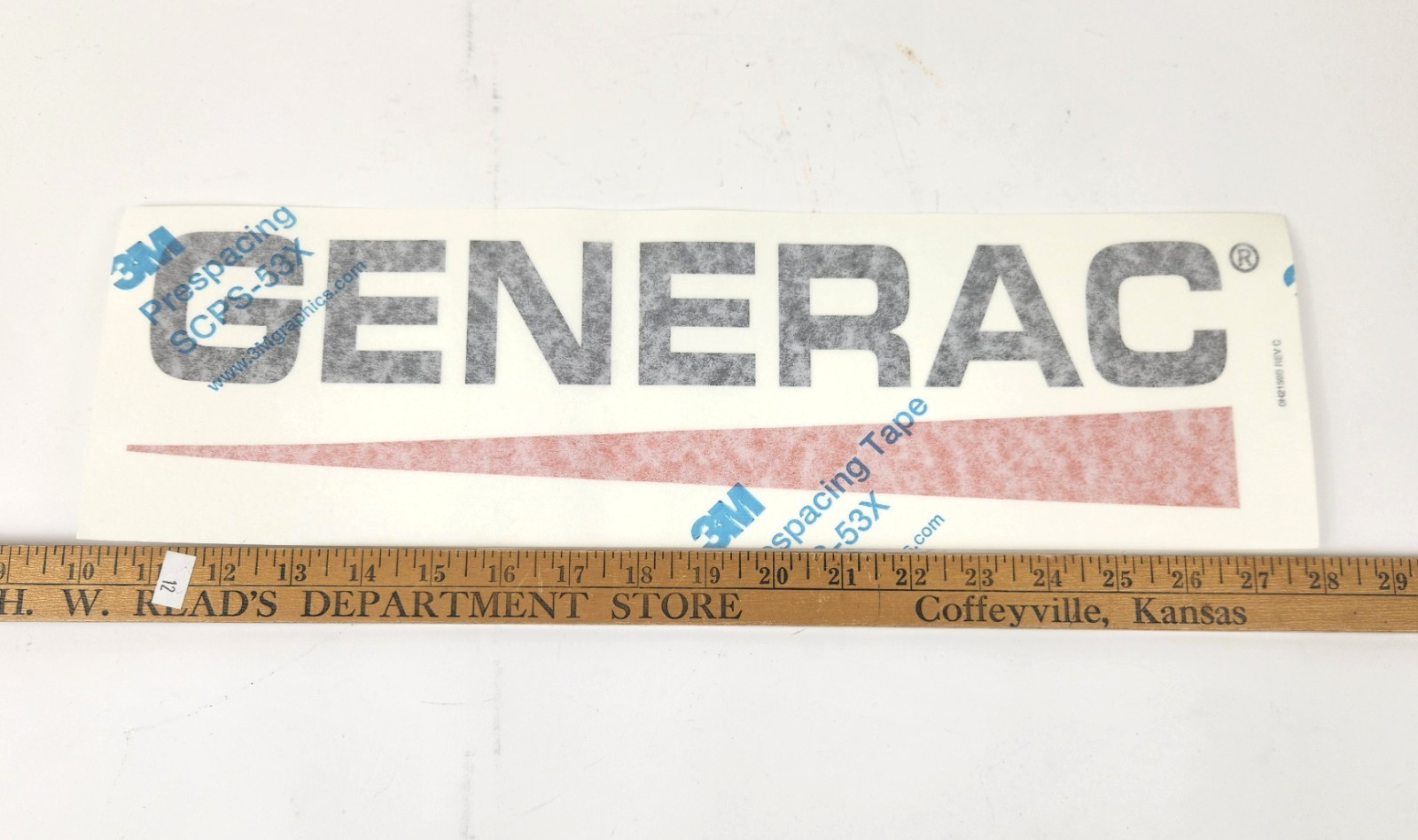 Generac Logo OEM Stick-On Decal Sticker 18" x 5.25" FG51954 for Generator gallery