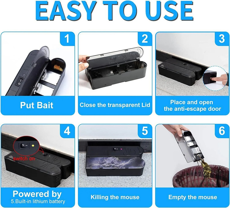 Electronic Mouse Trap Victor Control Rat Mice Killer Pest Electric Rodent Zapper gallery