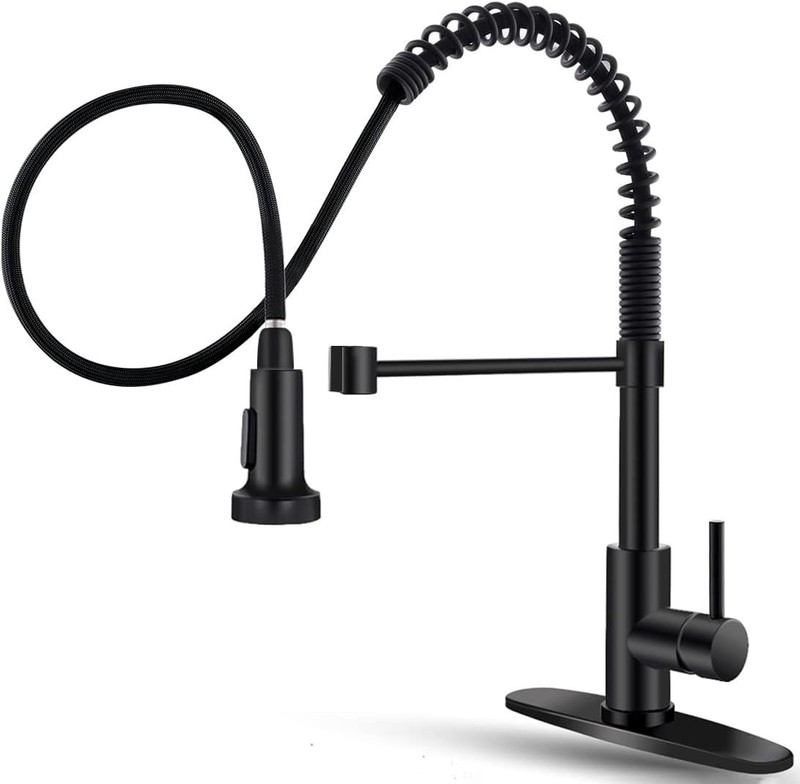Versatile 360 Swivel Pull Down Kitchen Faucet - Easy Installation & Modern Style gallery