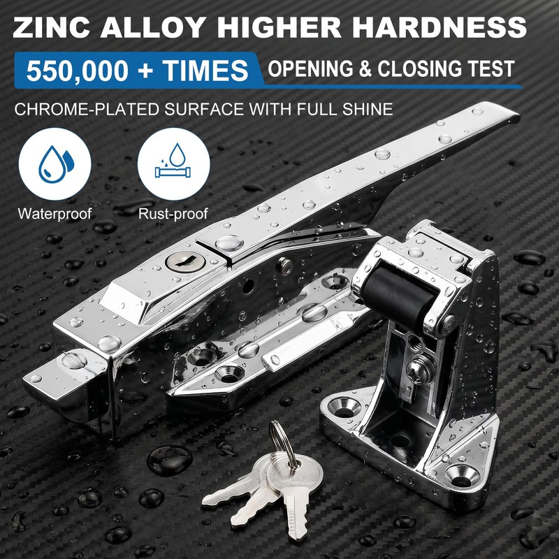 Walk in Cooler Door Handle Complete Latch Kit Latch Offset 1/5 Inch to 3/5 Inch gallery