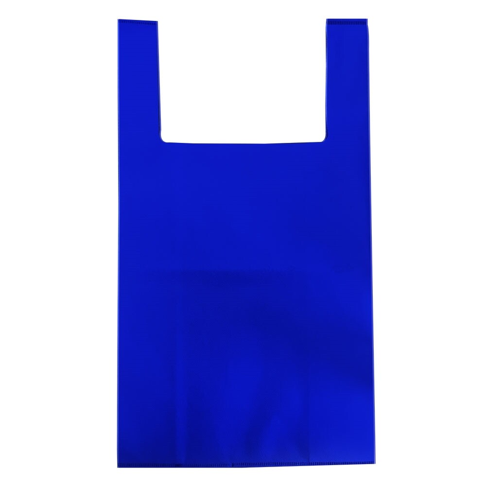 10pcs Blue Reusable Handle Gift Grocery Shopping Bags ~ 2 Size Options gallery