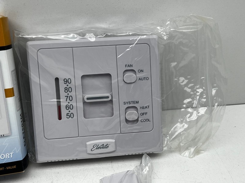 Elevate ELET501M Mechanical/Analog 24VAC Heat/Off/Cool Thermostat w/Subbase gallery