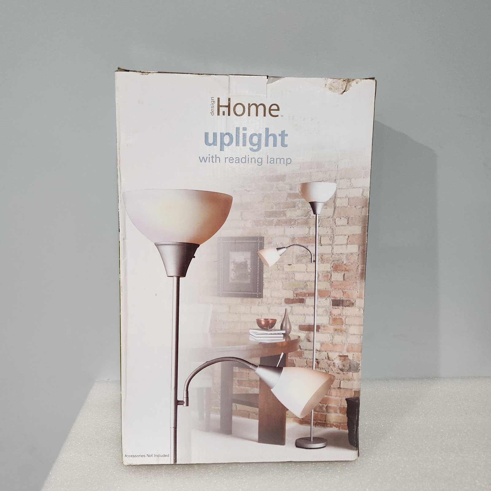 Design Home Uplight Floor Lamp with Reading Light, Standing Lamp, ... gallery