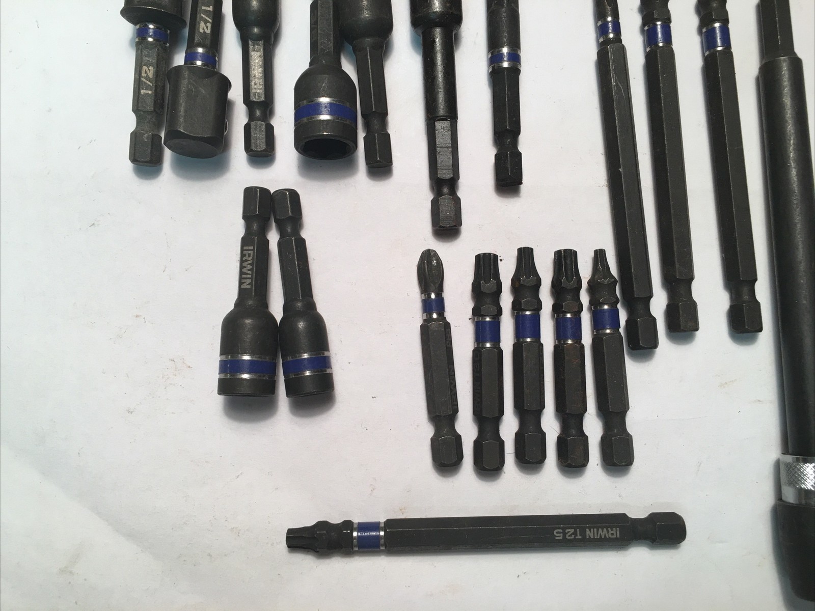 Irwin 24pc 1/4” Hex Impact Drive Bits Nut Drivers Adapters gallery
