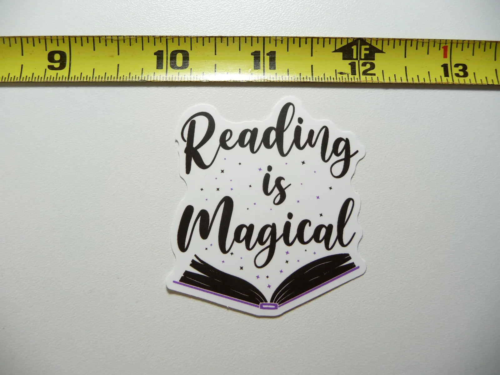 READING IS MAGICAL SMALL STICKER DECAL READING NOVEL LIBRARY STORY gallery