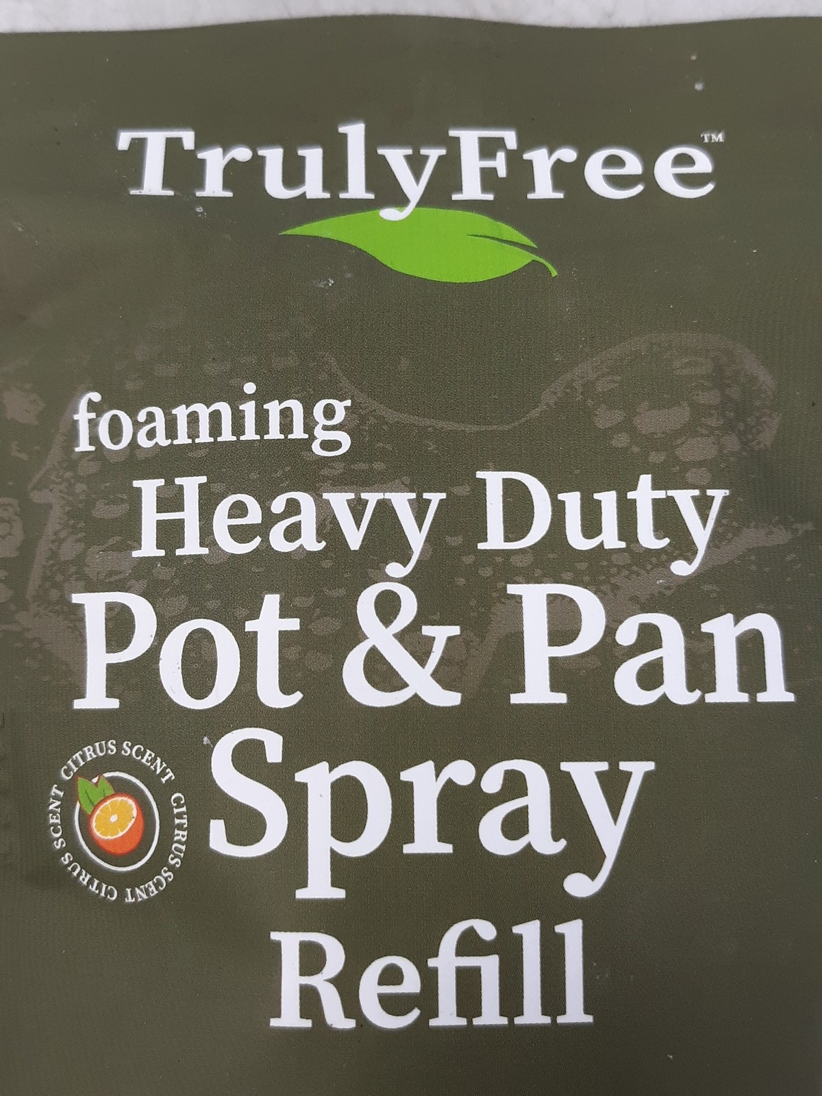 TrulyFree Heavy Duty Pot & Pan Spray Refill Foaming Citrus 3oz gallery