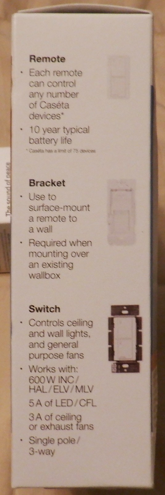 LUTRON Caseta Wireless Smart Dimmer & Remote Wall &Ceiling Lamp #P-PKG1WS-WH-R gallery